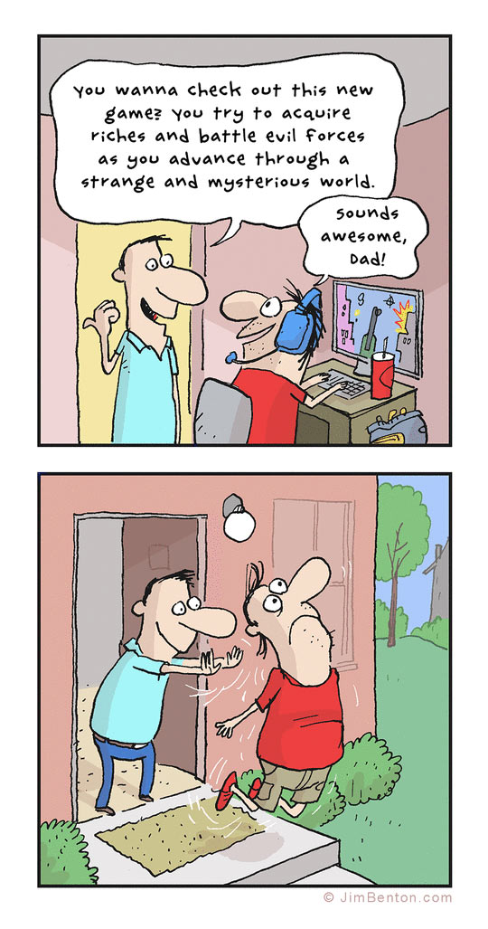 funny-dad-kid-new-game-comic